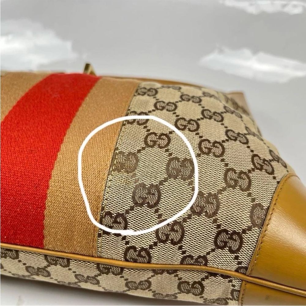 Gucci Tan and Red Shoulder Bag - Picture 4 of 12